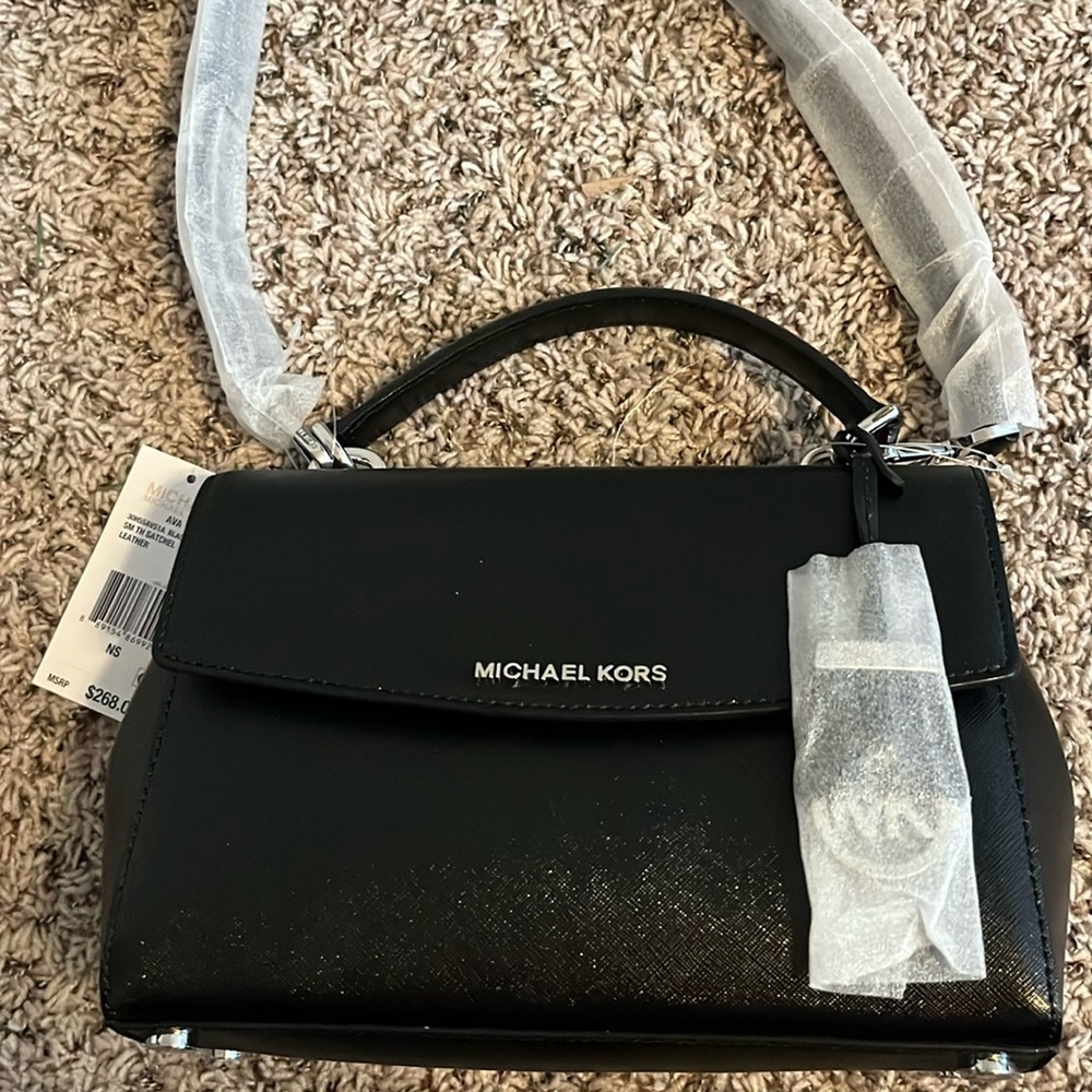 Michael Kors black small Ava crossbody